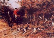 Heywood Hardy Calling the Hounds Out of Cover oil on canvas